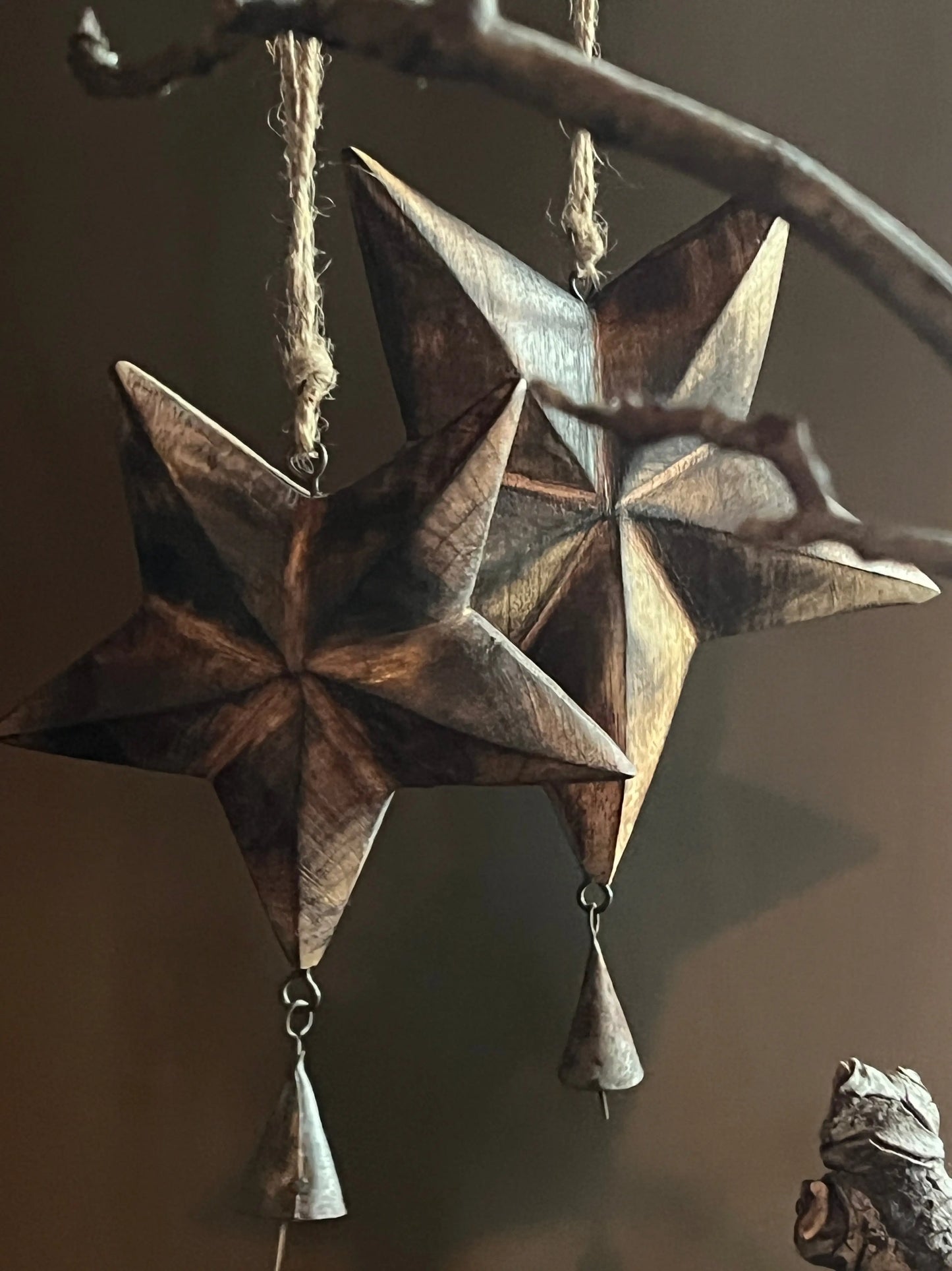 Star pendant with bell, available in M and L