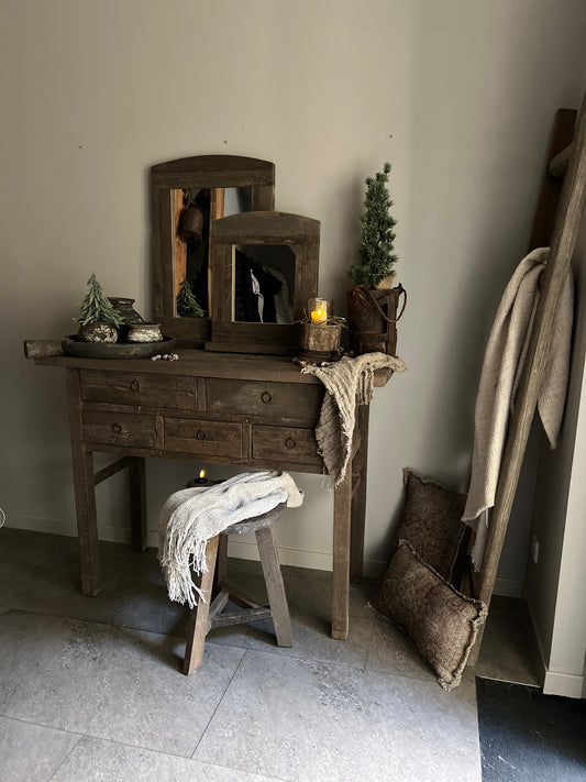Side table Driftwood with 5 drawers 120x90x45 cm