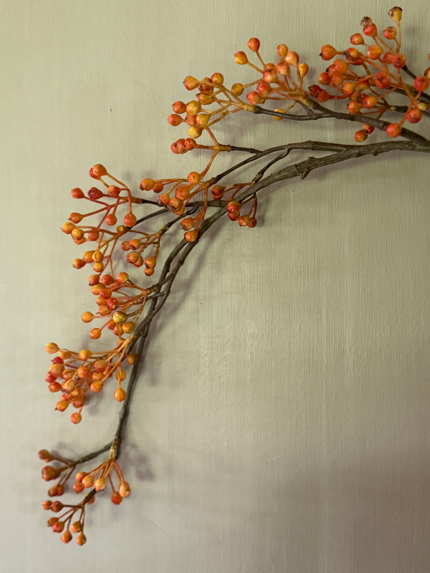 Rosehip Branch Artificial Orange XXL Fine