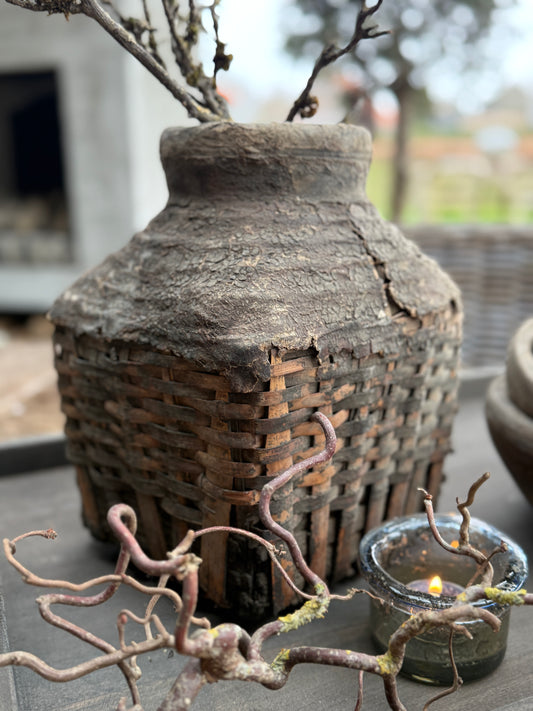 Vintage clay basket - Trapa Living (14)
