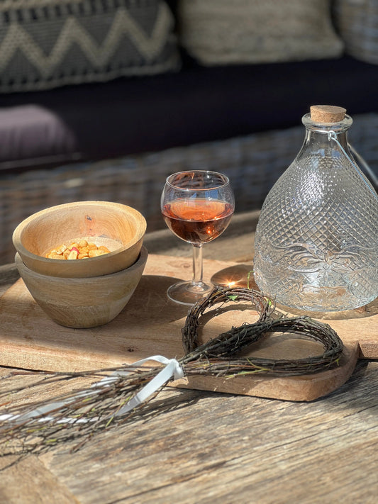 Wespenpot bewerkt glas