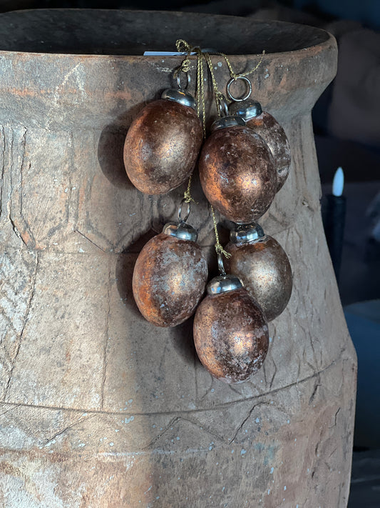 Bunch of copper eggs