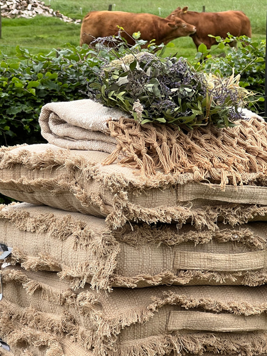 Mattress cushion natural/beige