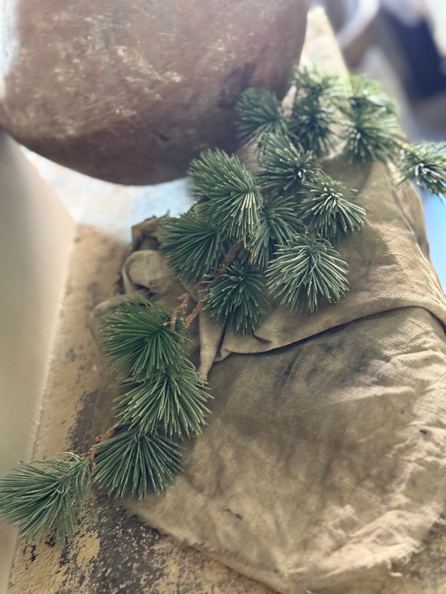 Artificial larch branch 80 cm