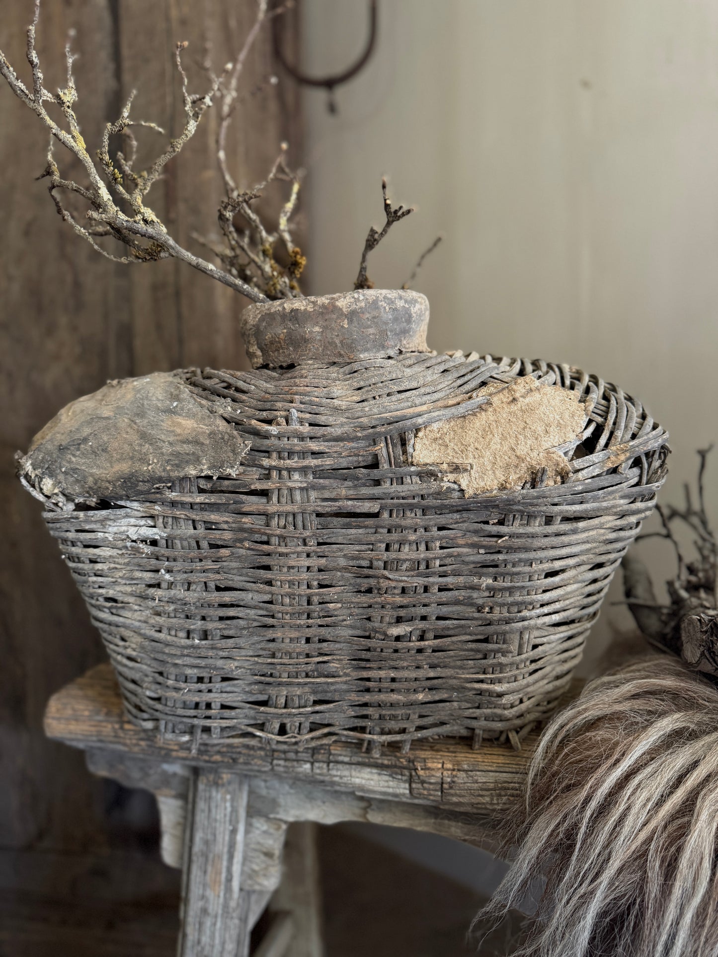 Unique Old Clay Basket (17)