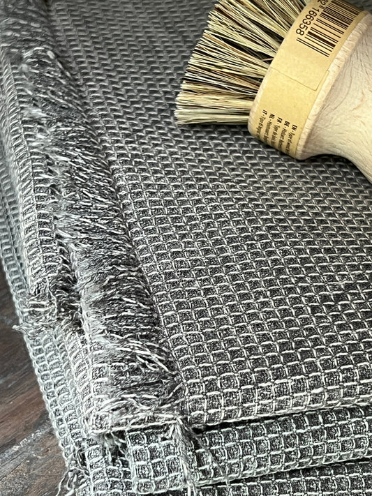 Tea towel mini waffle, Light gray