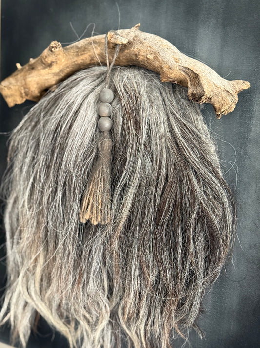 Wandpaneel met schapenvacht (LH4)