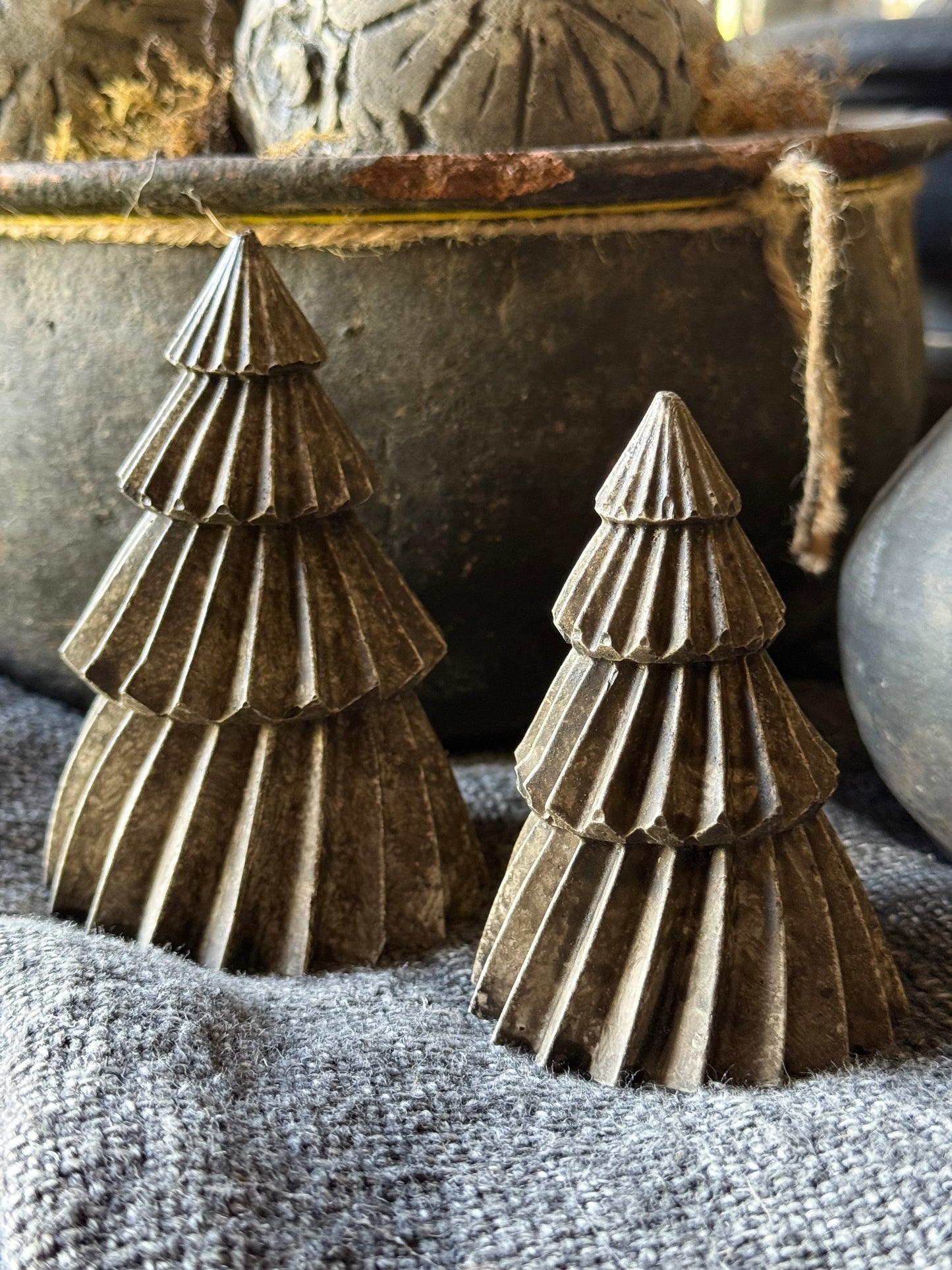 Unique concrete Christmas trees – handmade by PMR