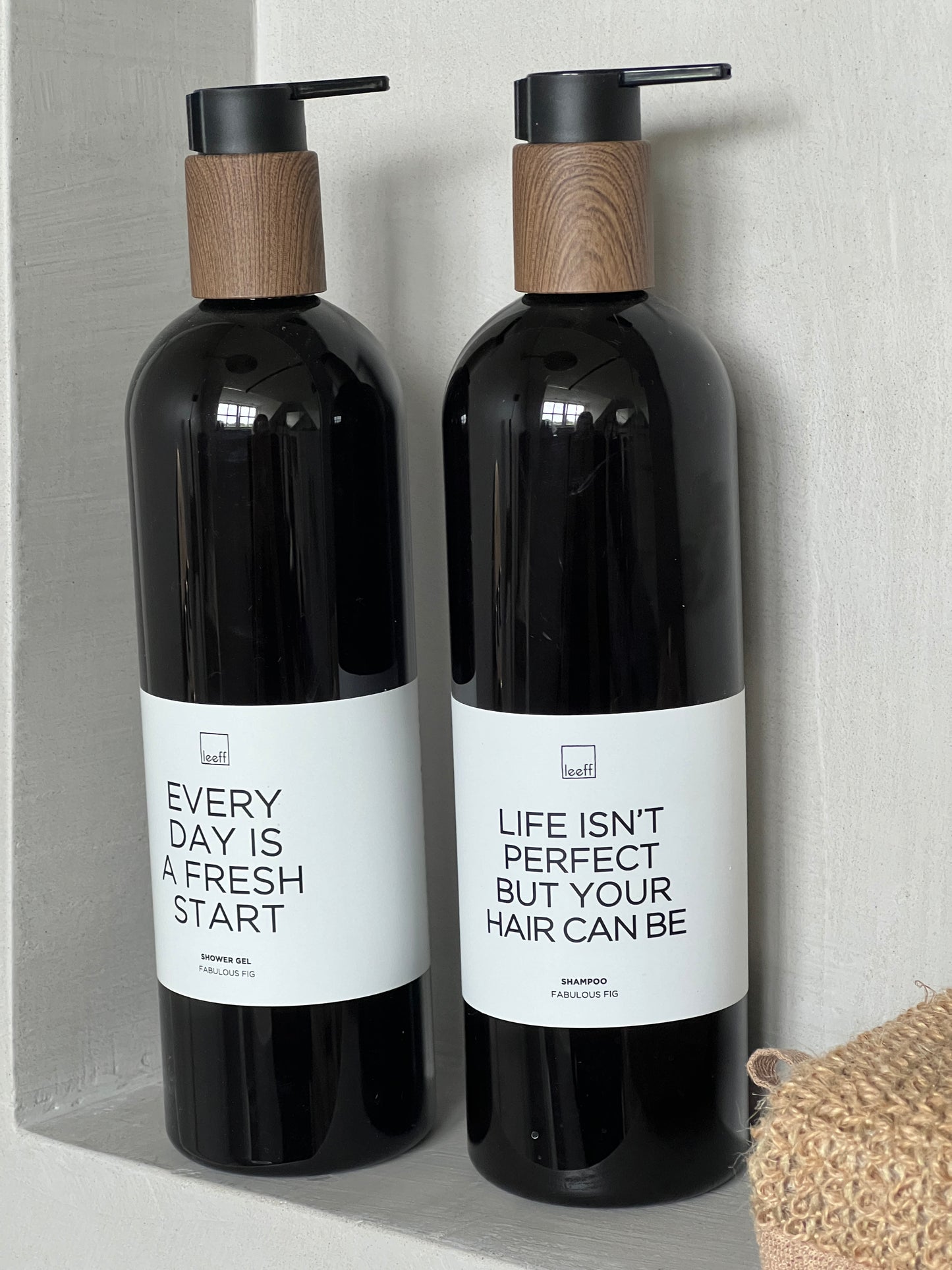 Shampoo "Life isn't perfect but your hair can be"