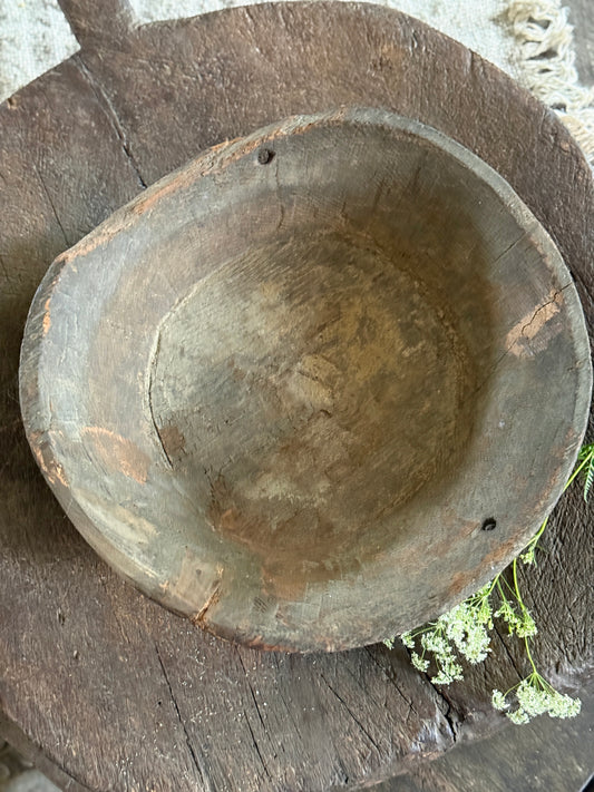 Oude houten schaal (7A)