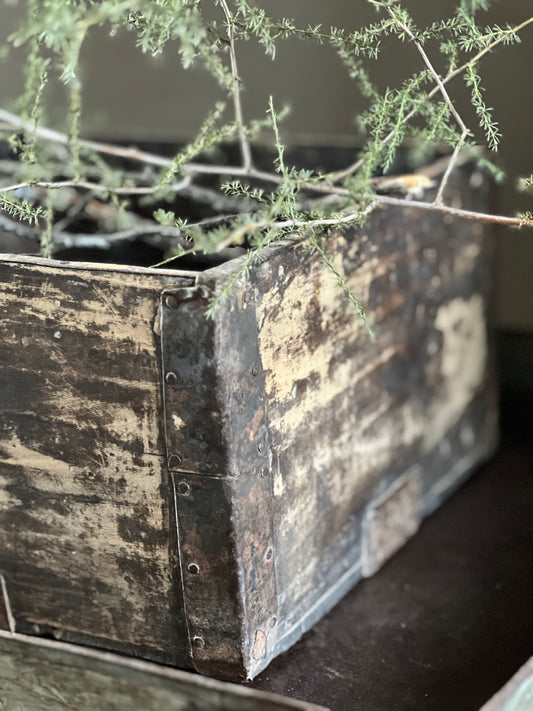 Authentic wooden container