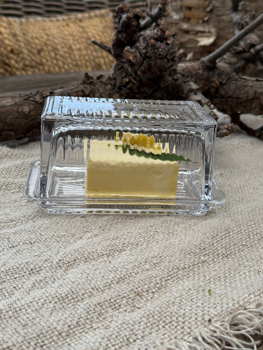 Botervloot van bewerkt glas – Butter