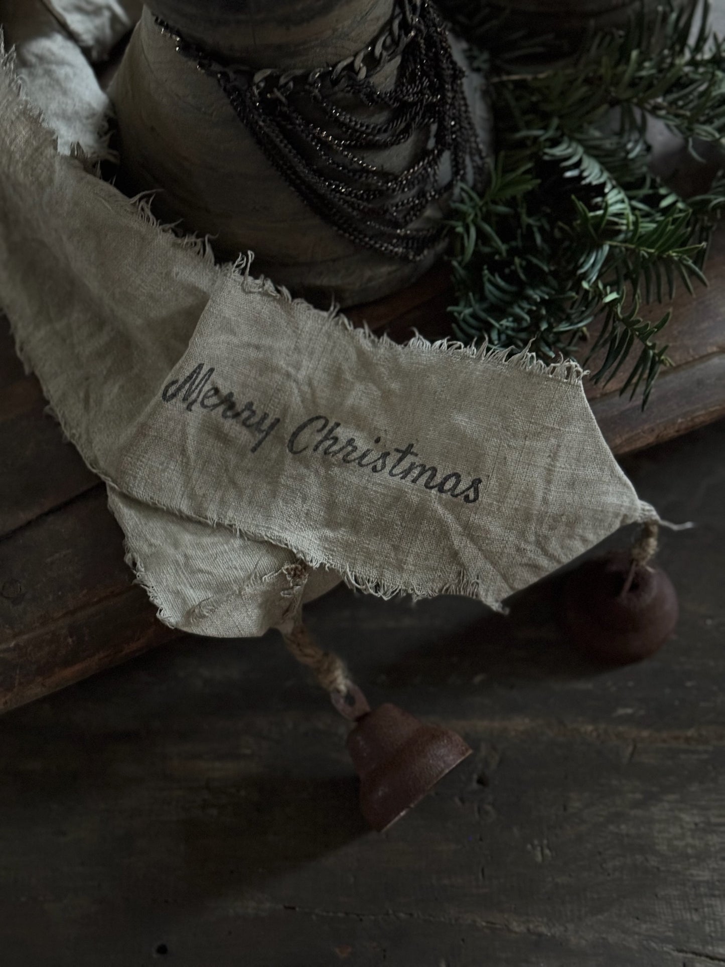 Deco Shabby ribbon with 2 bells