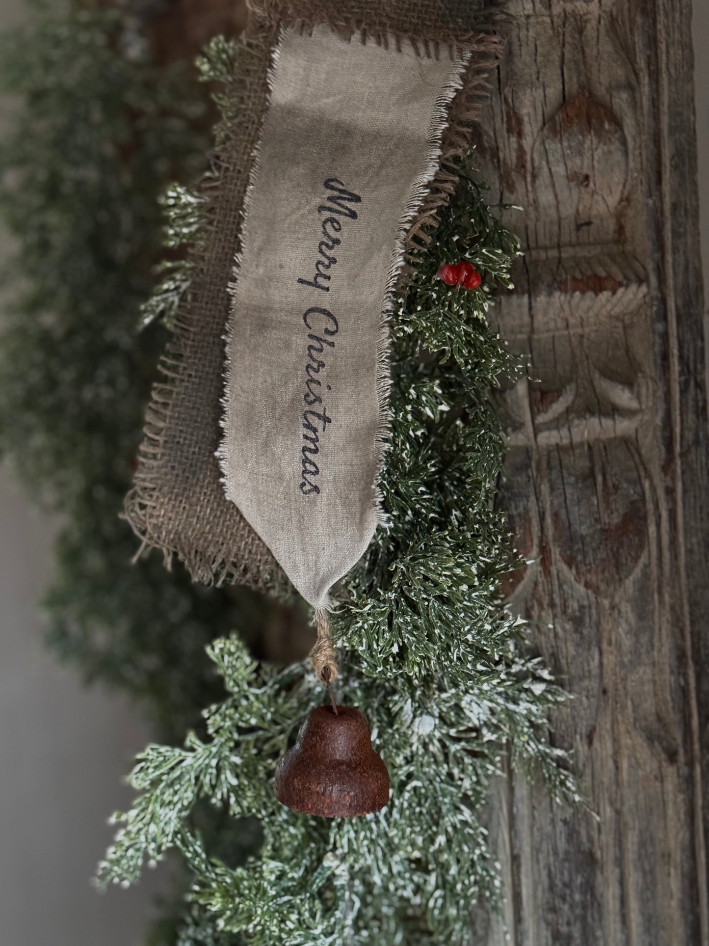 Deco Ribbon with Bell | "Merry Christmas"