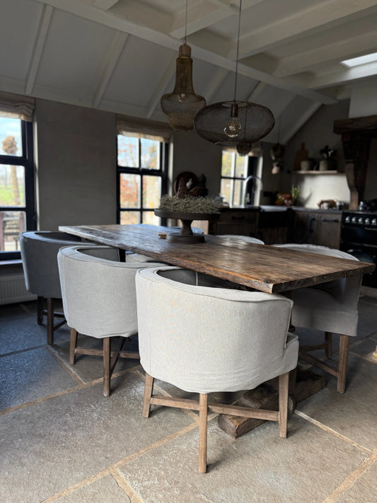 Stuhl Kaatje, Taupe, Beige oder Anthrazit