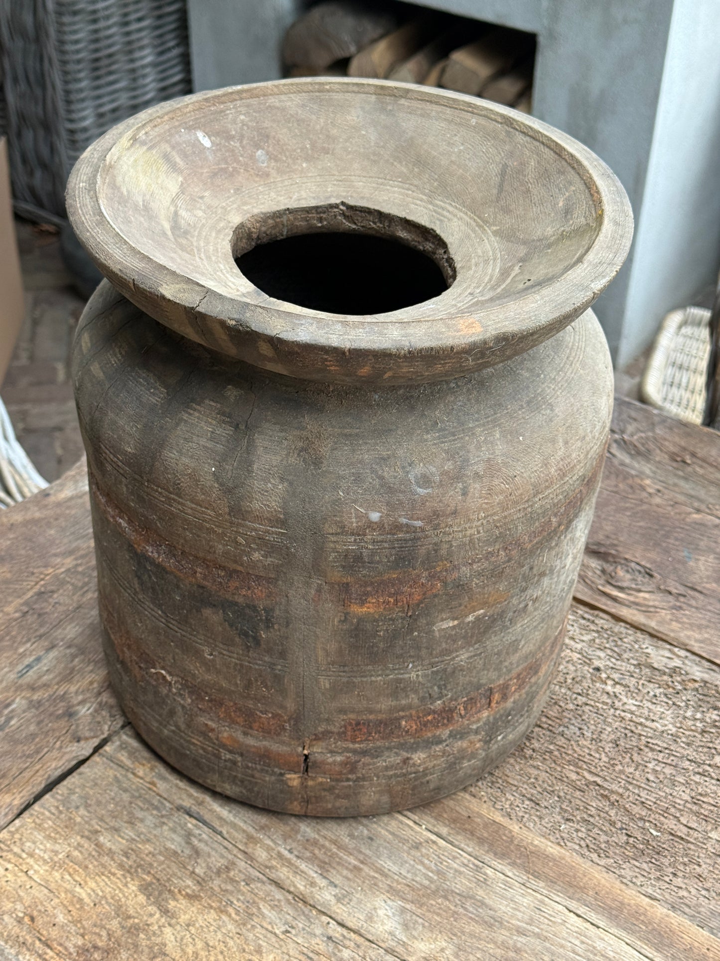 Nepalese pot/vaas – oude pot uit India