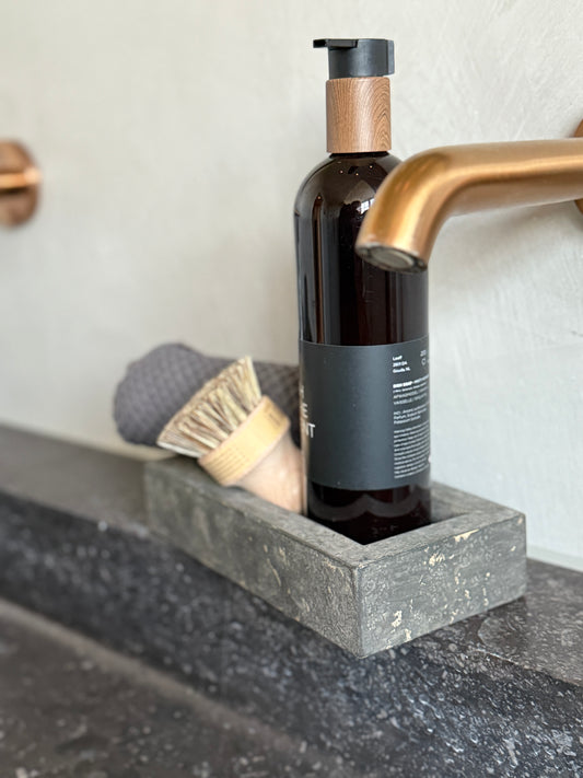 Soap dish in stone look
