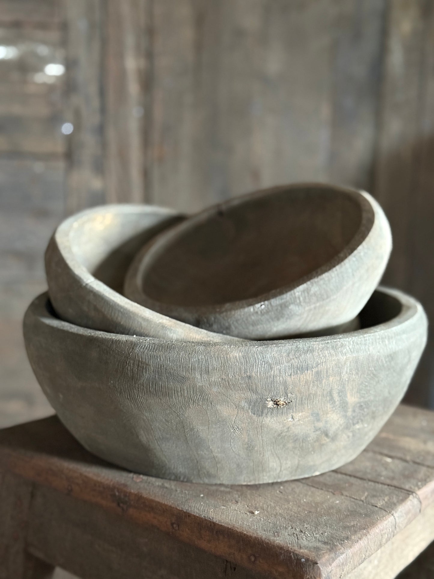 Wooden Bowls – Weathered Available in 3 sizes