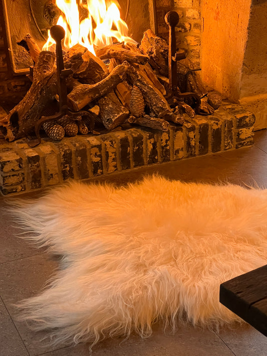 Icelandic cream white coat