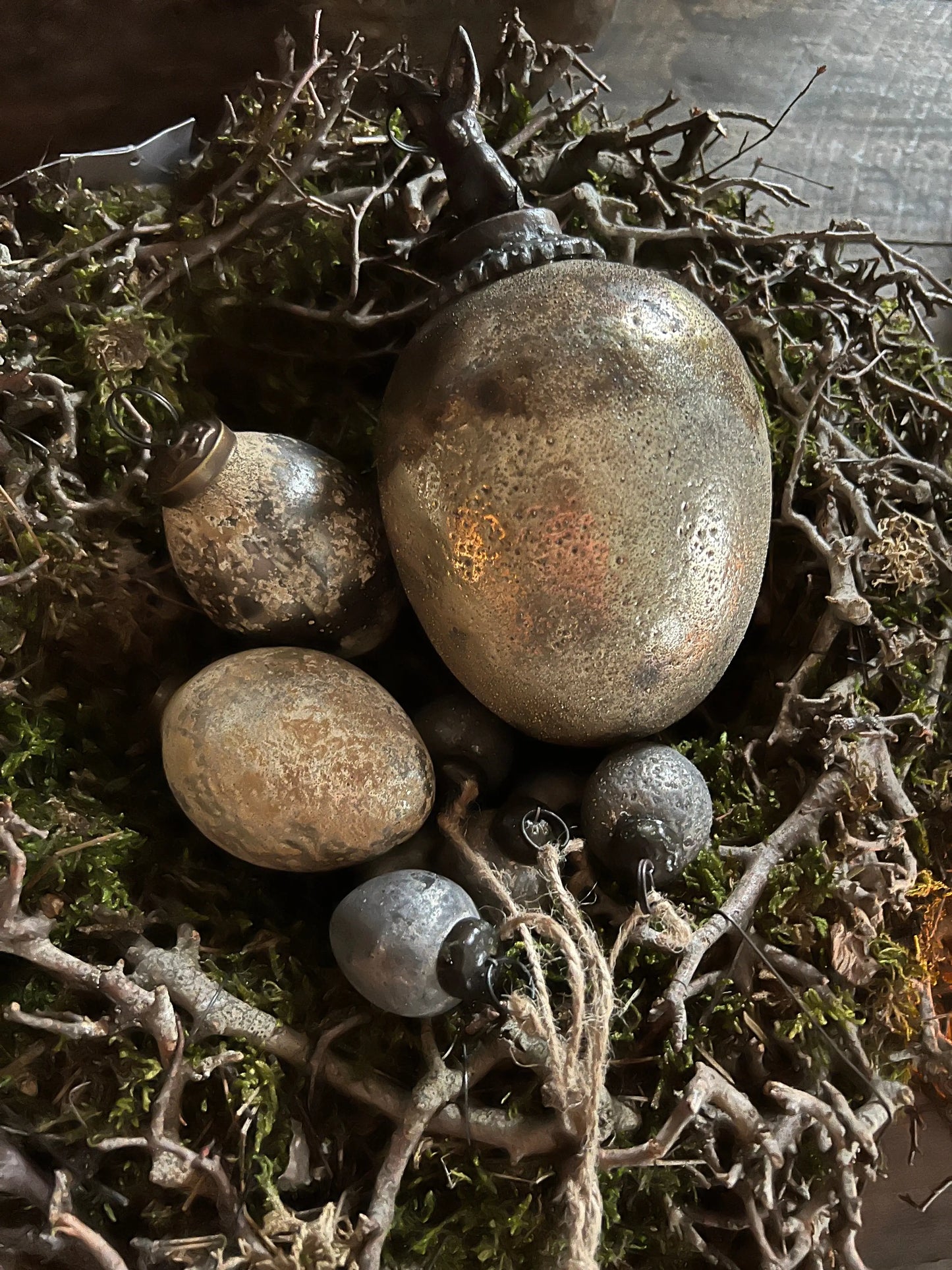Egg, Black, Gold, and a touch of Silver