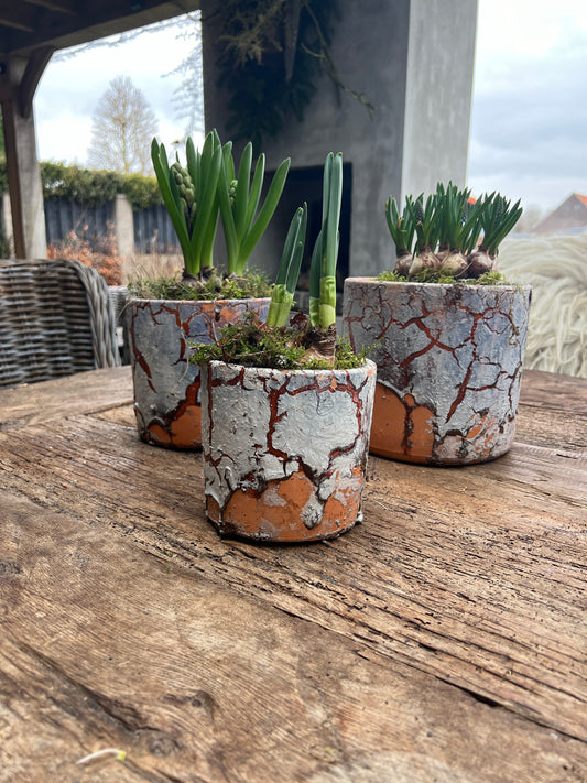 Cylinder pot, available in S, M and L