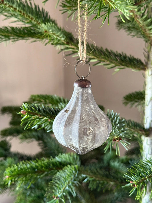 Kersthanger X-MAS Orna- oud zilver