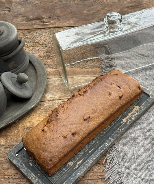 Glazen cakestolp met houten plateau – Be Uniq