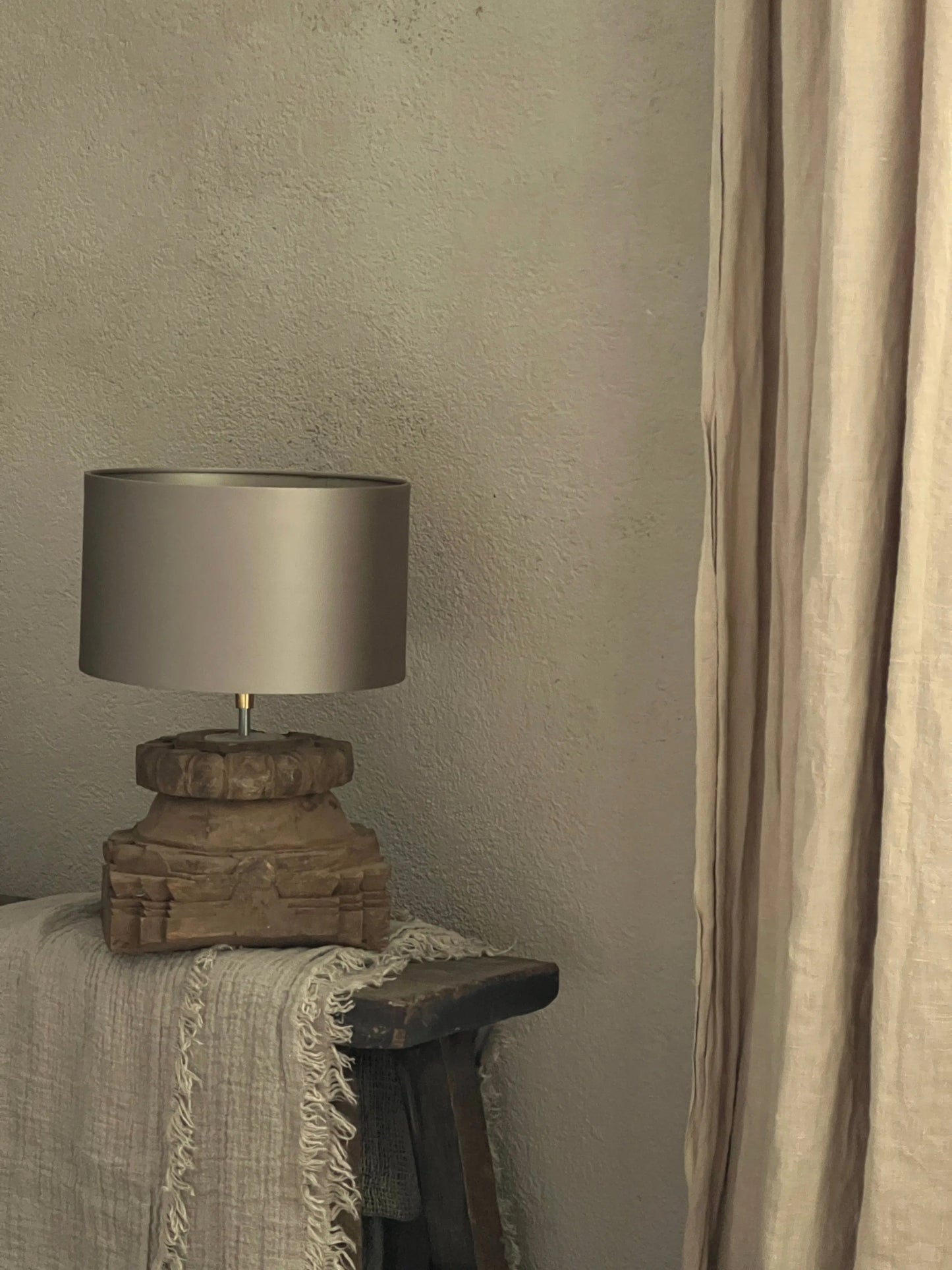 Lampshade Metalic taupe, Aura Peeperkorn