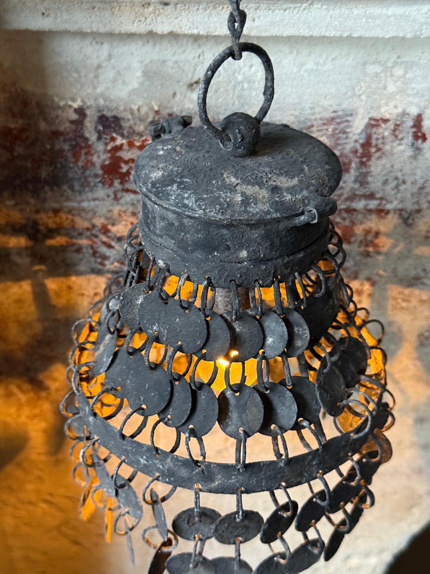 Hanging lamp Grey coins (058)