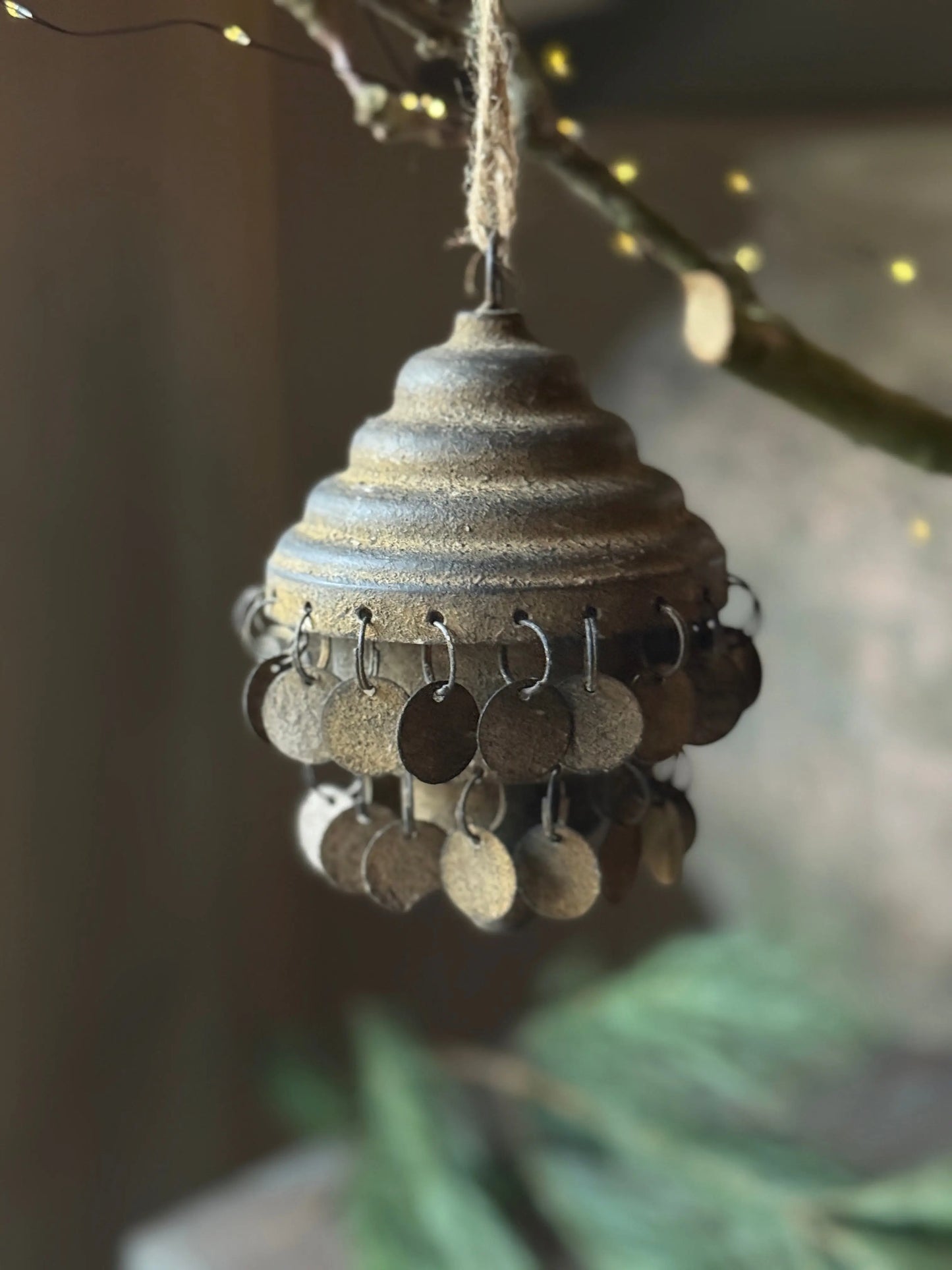 Christmas pendant Rusty coins (035)
