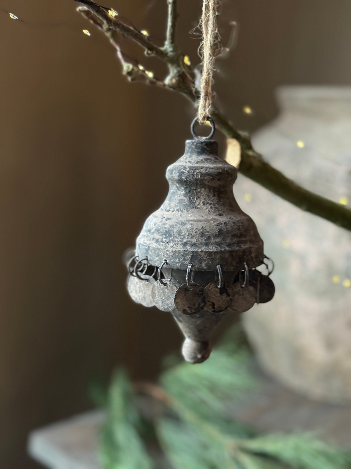 Christmas pendant Grey coins Exclusive (032)