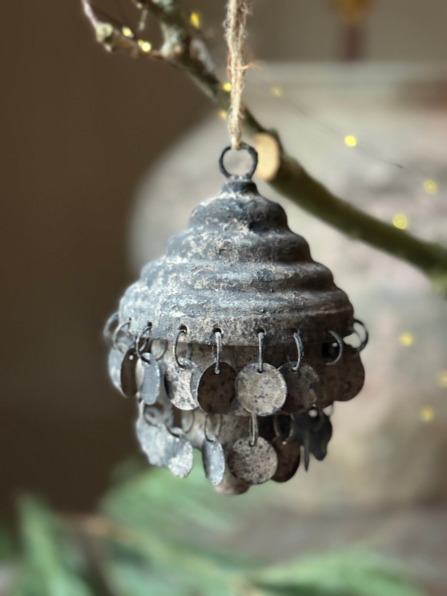 Christmas pendant Grey coins Exclusive (034)