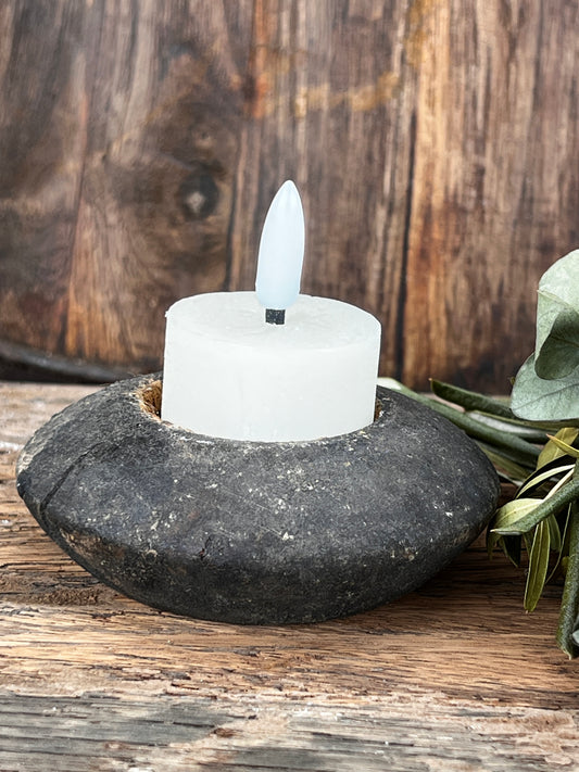 LED Tealight 2 cm Off-White Countryfield. Set of 2.