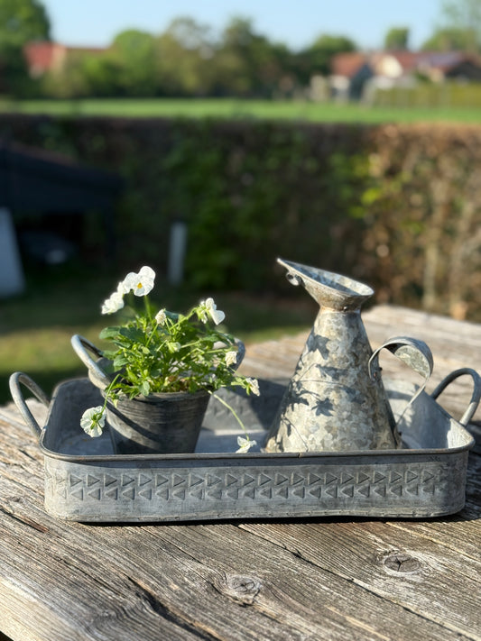 Metal pots with handles