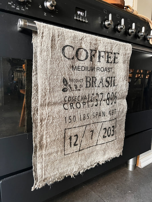 Shabby cloth "Coffee" 100x40 cm.