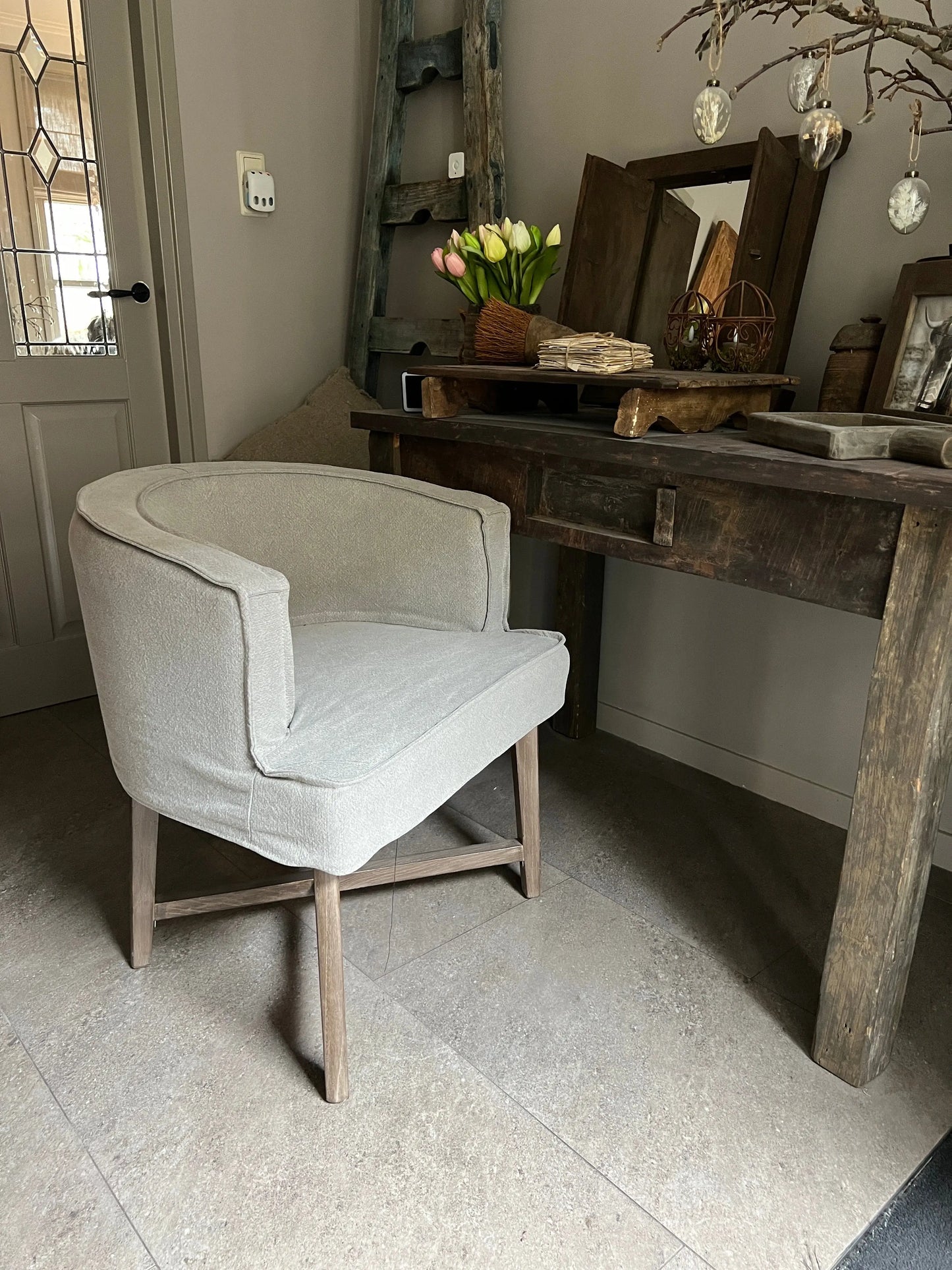 Chair Kaatje, Taupe, Beige or Anthracite