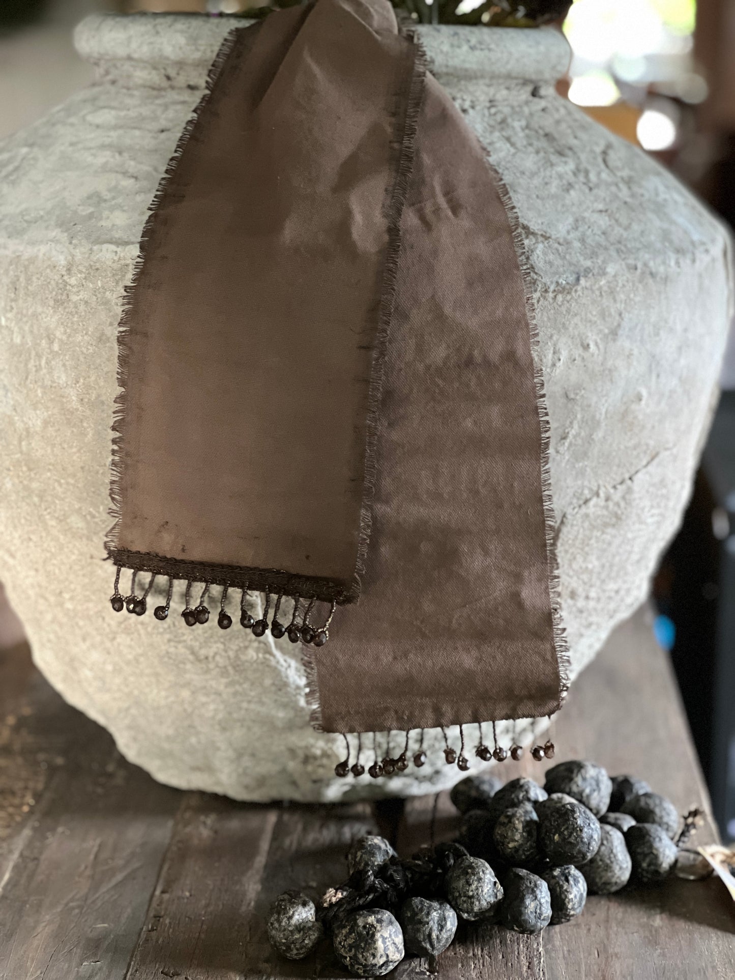 Deco ribbon chalk cloth Boho and Clay