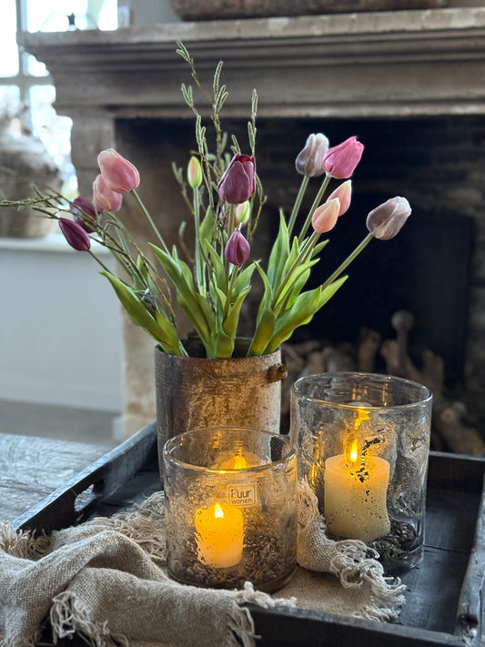 Bos Tulpen 47 cm. Mauve Mix