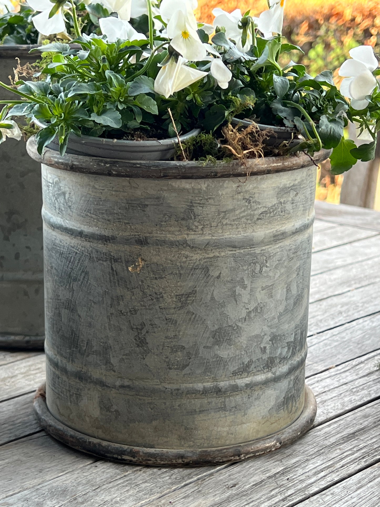 metal pots straight model, set of 3 pieces
