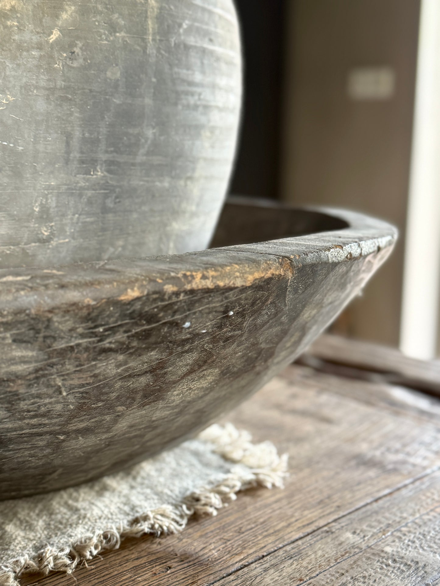 Old Wooden Bowl XXL