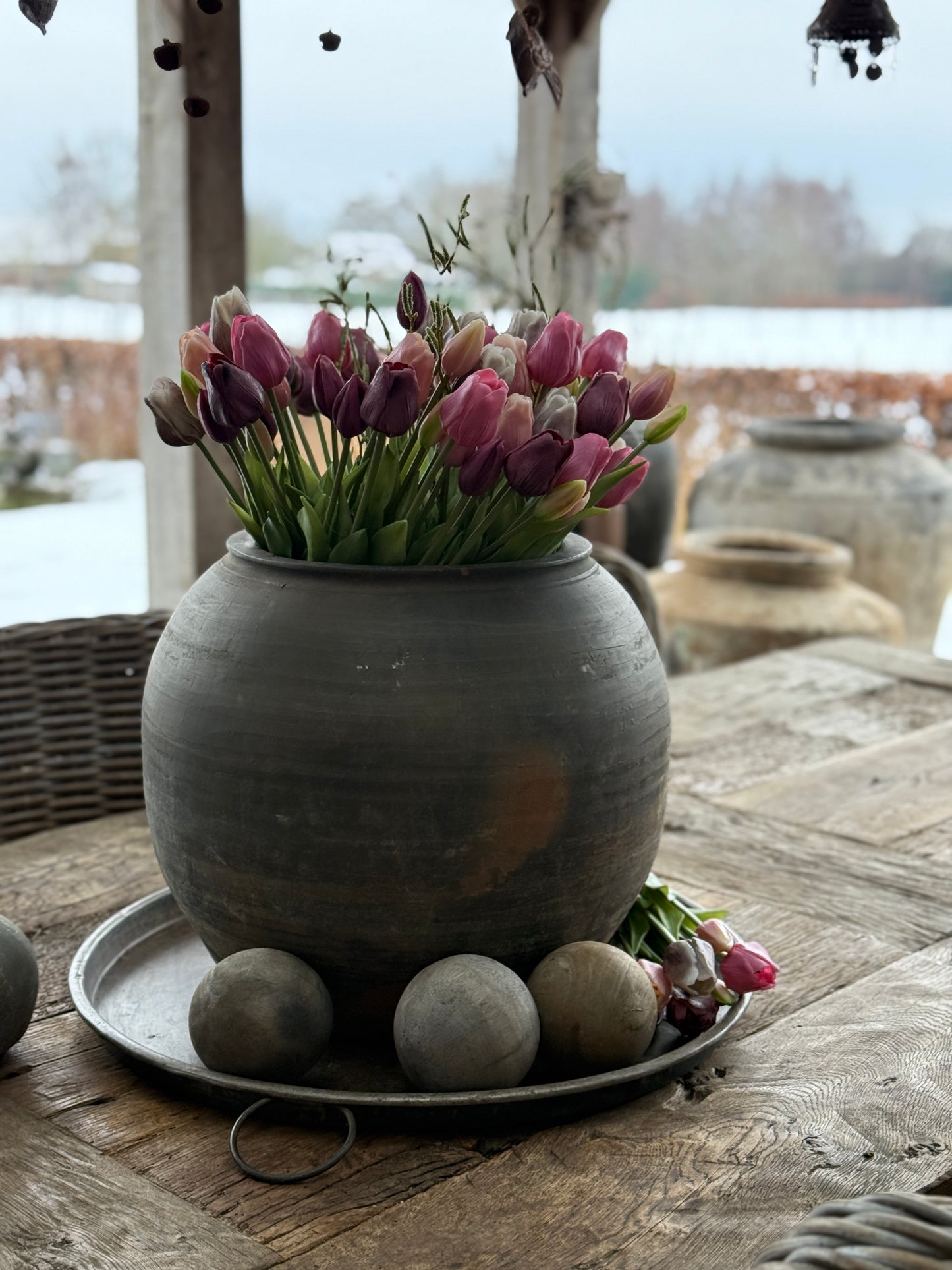 Metalen Dienblad met handvaten