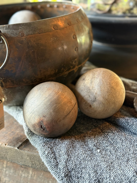 Wooden Decorative Ball (Ø10 cm)