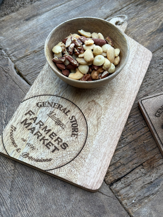 :Wooden Serving Board / Bread Board with Engraved Print