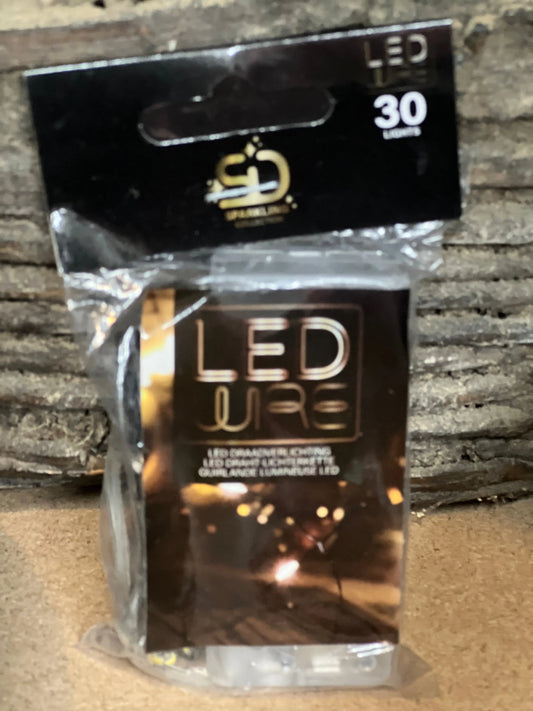 Black LED wire lights, available in 3 and 5 m