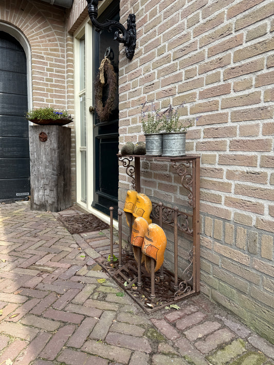 Wrought Iron Boot Rack
