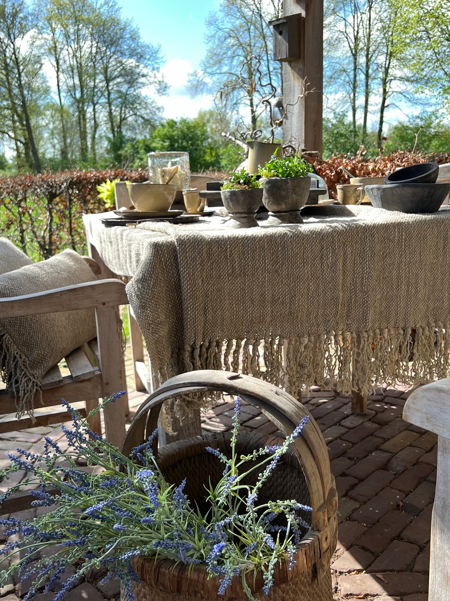 Linen plaid Lynn 130x170 cm., Aura Peeperkorn