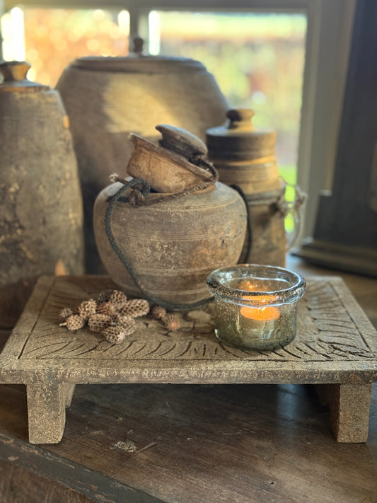 Oude Bajot Plank met Houtsnijwerk (LH02)