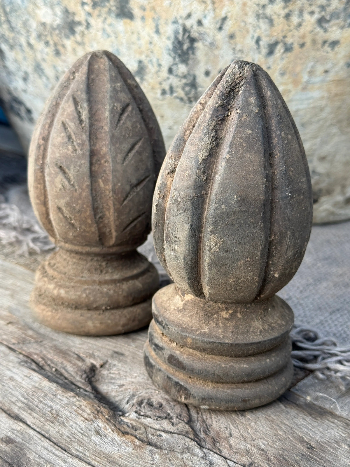 Set van 2 Houten Ornamentjes- Aura Peeperkorn