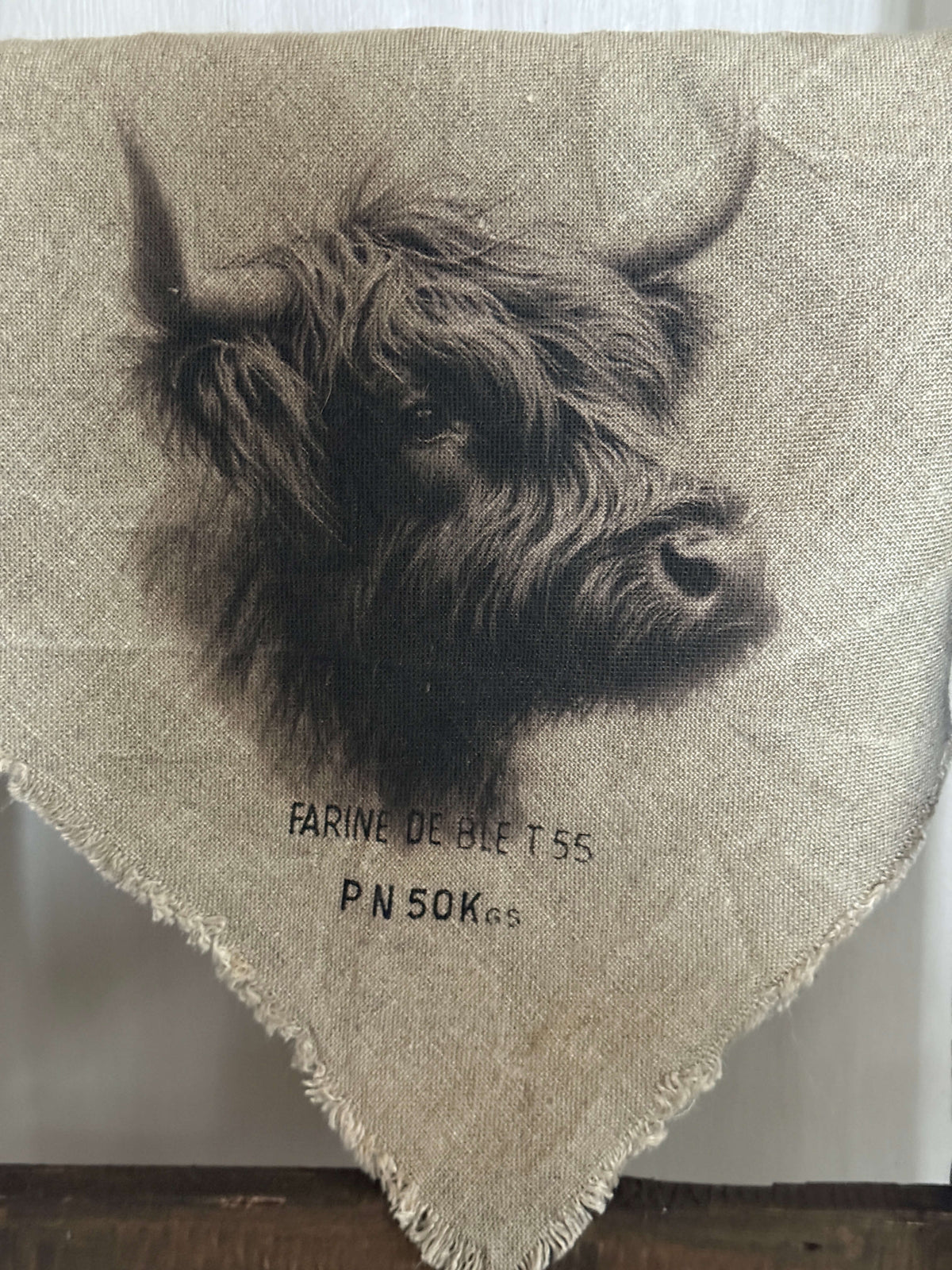 Shabby doek “Stoere Schotse Hooglander” (03)