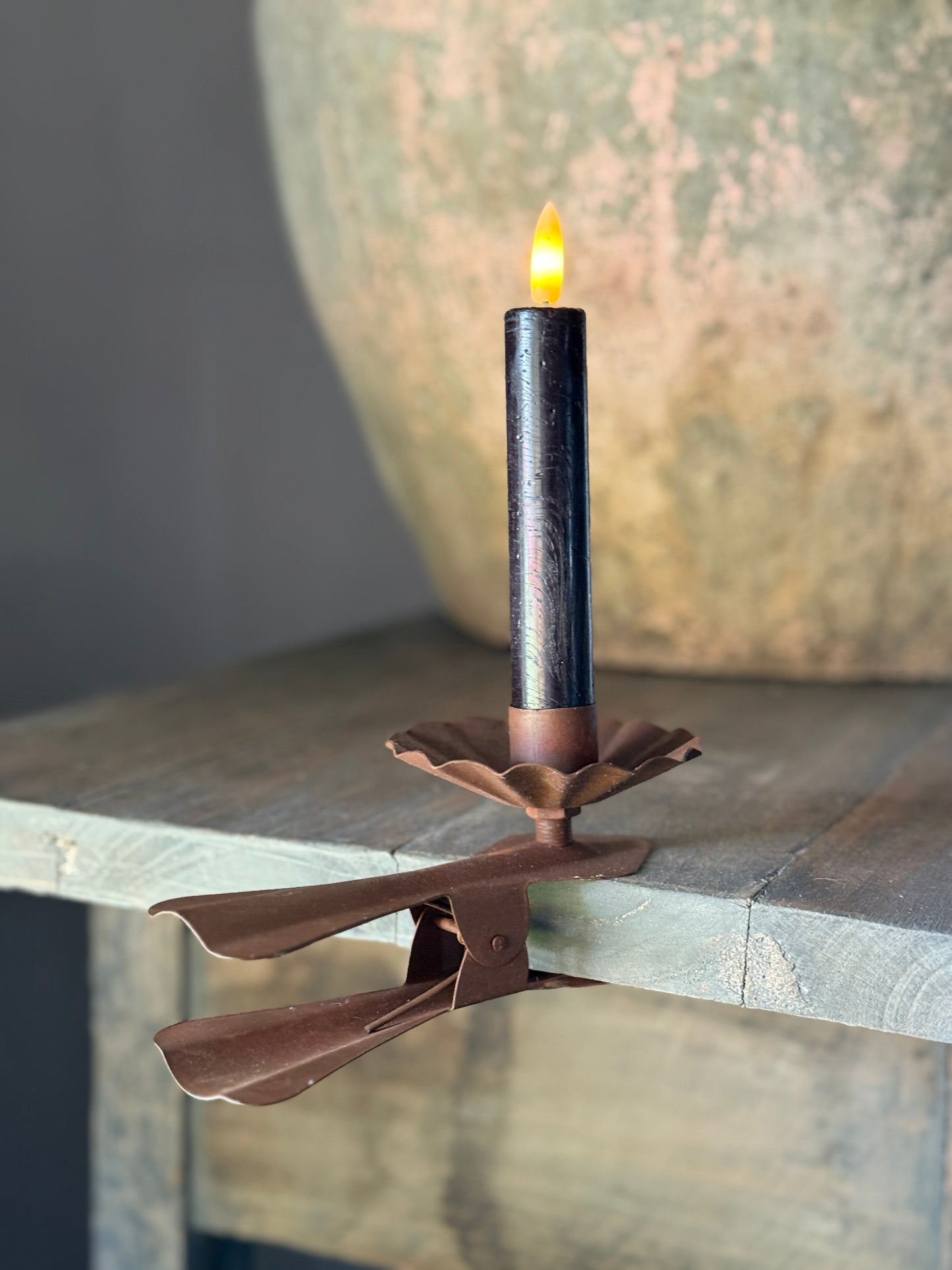 Table clamp candlestick